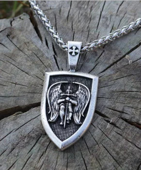 Saint Michael Archangel Men's Necklace (One Piece)