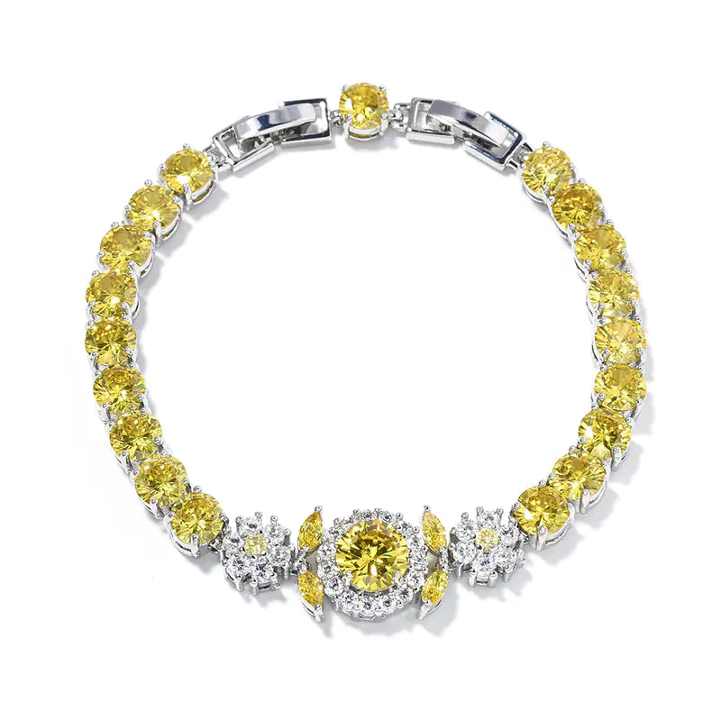 Purple Flower Luxury Women's Bracelet