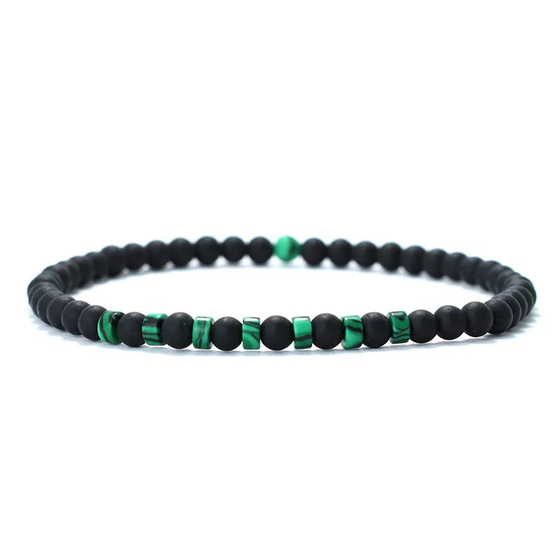 Natural Tiger Eyes Emperor Small Stone Beads Bracelet