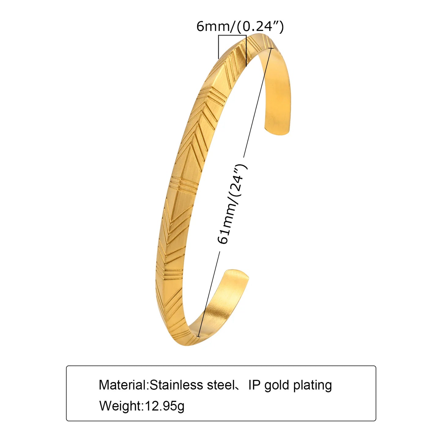 Men's Viking Tribal Arrow Cuff Classic Norse Bracelet