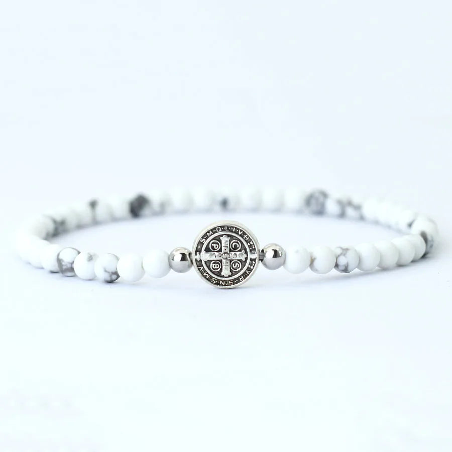 Trendy Jesus Cross Beaded Bracelet