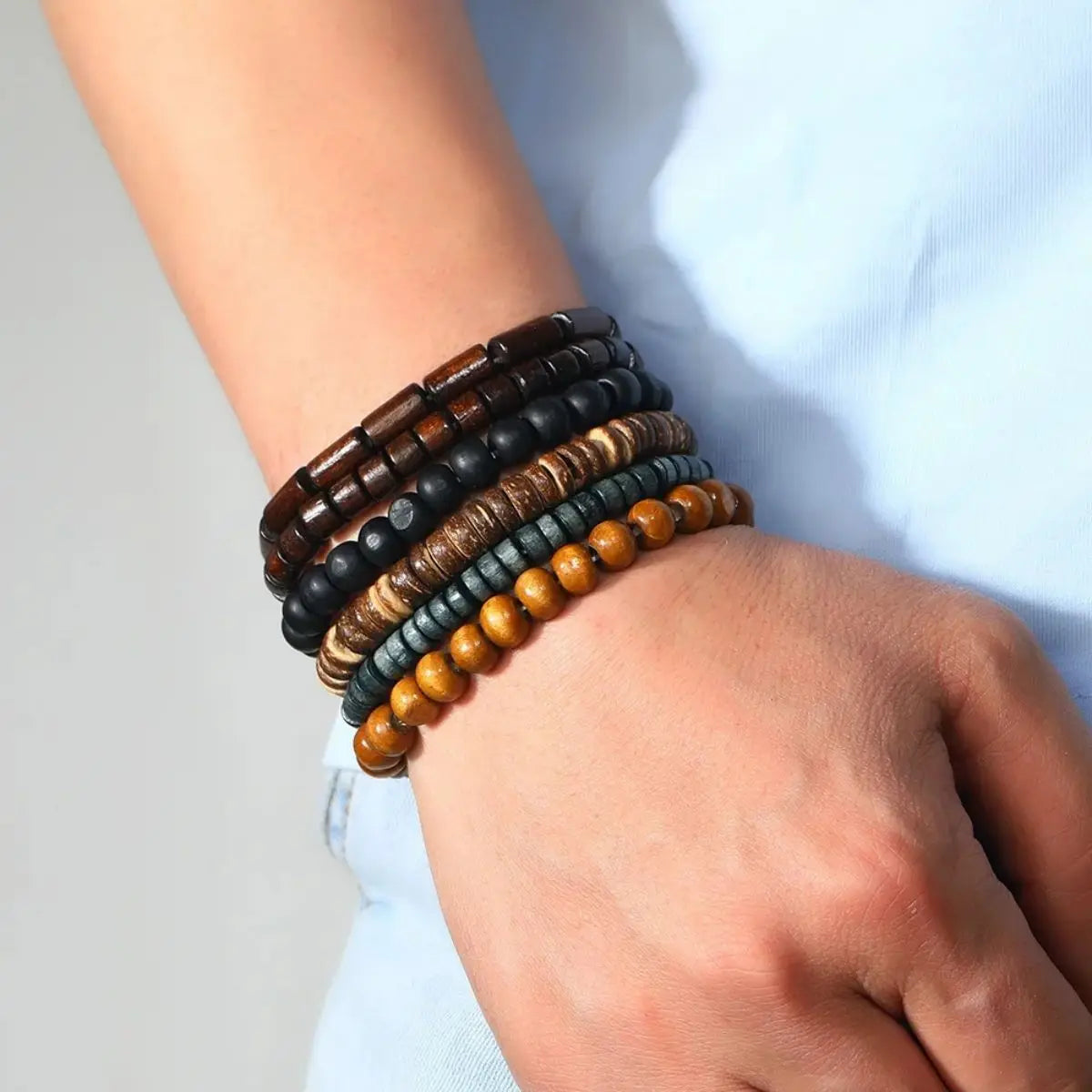 Wodeen Braided Wrap Leather Bracelet