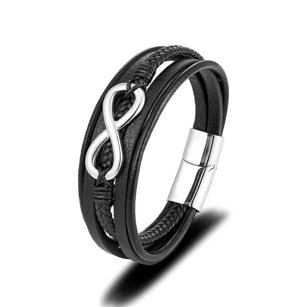MKENDN Classic Men Infinity Bracelet