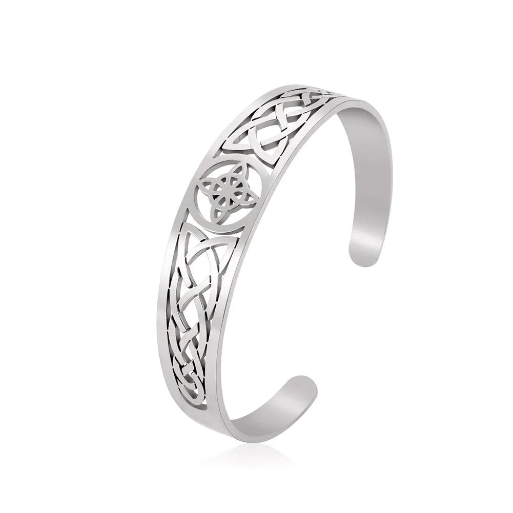 Luxury Stainless Steel Women's Cuff Bracelet