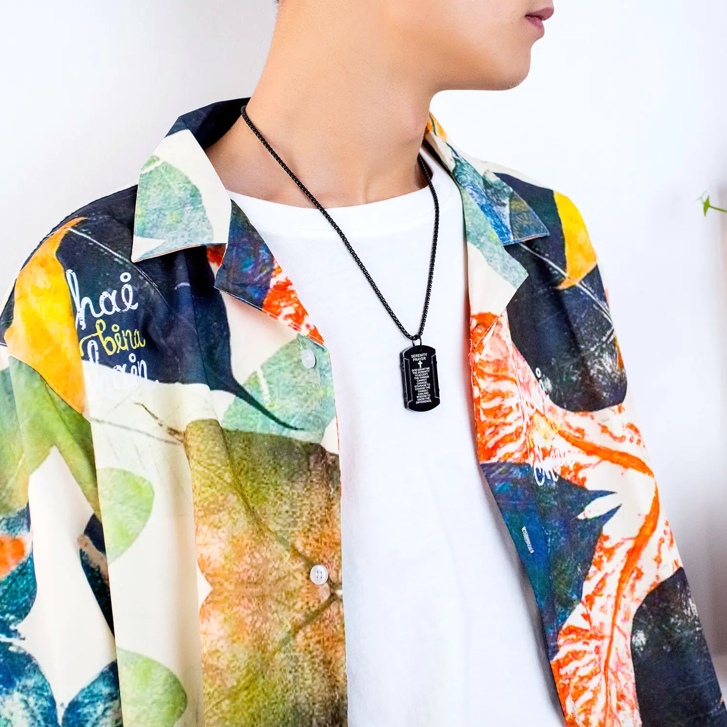 Retro Stainless Steel Men's Cross Necklace Pendant