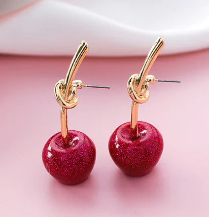 Cherry Drop Earrings for Women