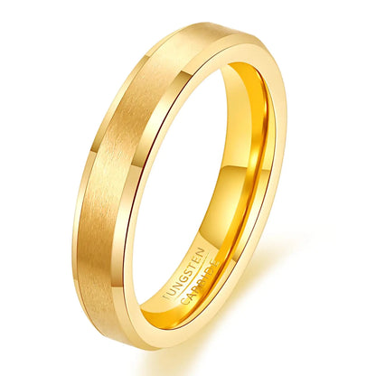 Tungsten Ring Plated Matte Finish&Polished Ring