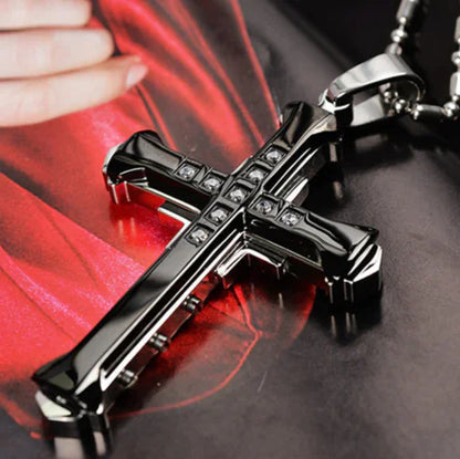 Men's Titanium Steel Cross Necklace