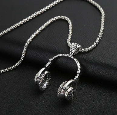 Trendy Men's Necklace with Hip-Hop Pendant and Chain