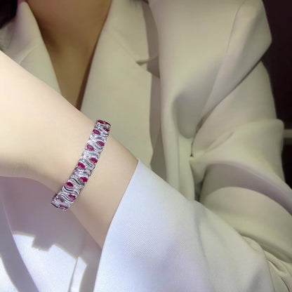 Emerald Black Coffee Ruby Women's Bracelet