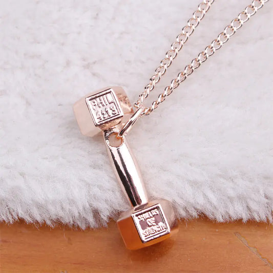 Stylish Dumbbell Necklace for Couples, Men's Pendant