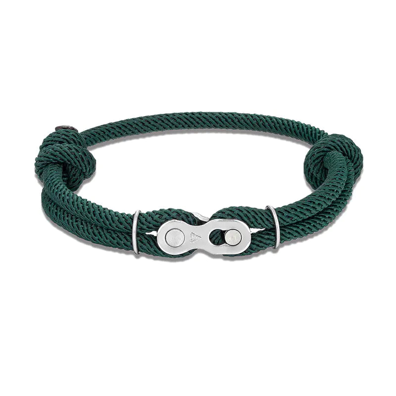 Adjustable Nautical Rope Men's Velcro Bike Bracelet