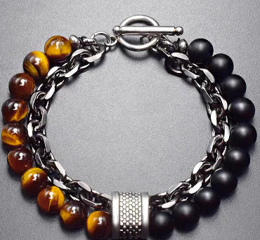 Ladies' Chic Beaded Link Chain Bracelet Series