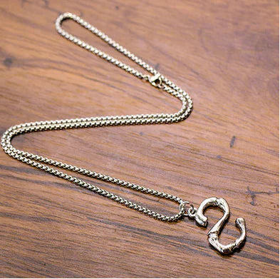 Trendy Men's Necklace with Hip-Hop Pendant and Chain