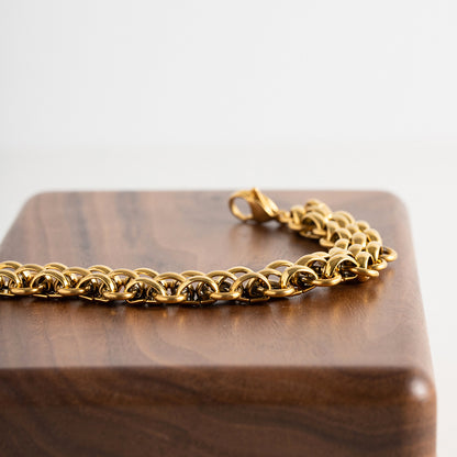 Titanium Steel 18K Gold Geometric Women's Bracelet