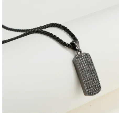 Men's Vintage Czech Crystal Necklace