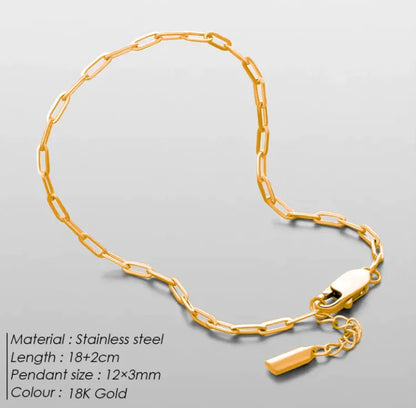 Men's Slim Stainless Steel Bracelet