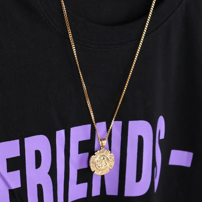 Men's Hip Hop Stainless Steel Jesus Necklace