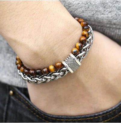 Ladies' Chic Beaded Link Chain Bracelet Series