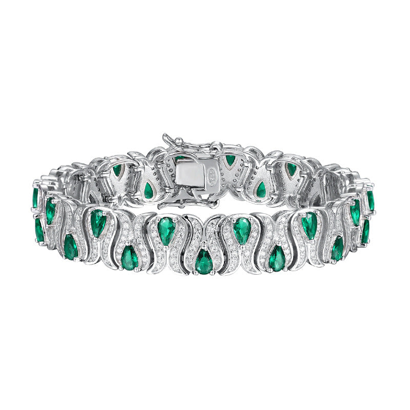 Emerald Black Coffee Ruby Women's Bracelet