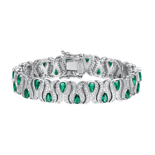 Emerald Black Coffee Ruby Women's Bracelet