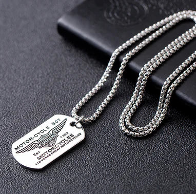 Trendy Men's Necklace with Hip-Hop Pendant and Chain