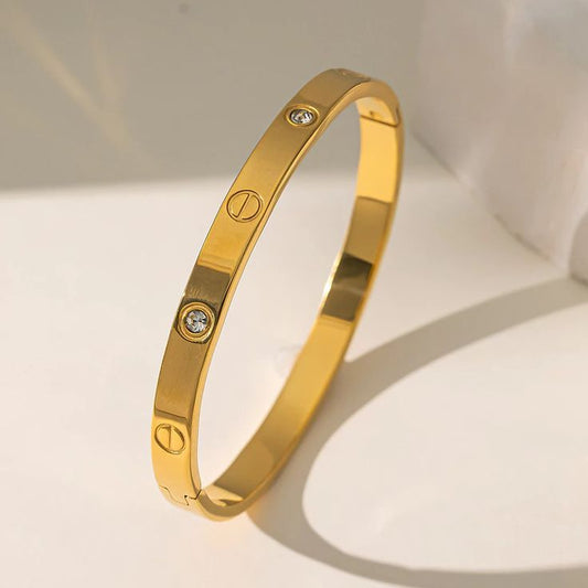 Sovereign Signature Charm Bangle Bracelets for Women