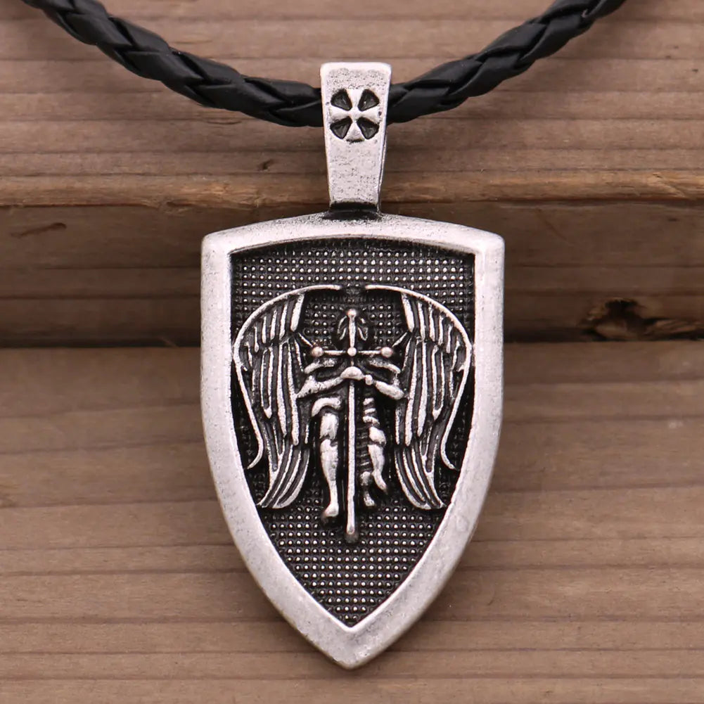 Men's Necklace with Amulet Pendant
