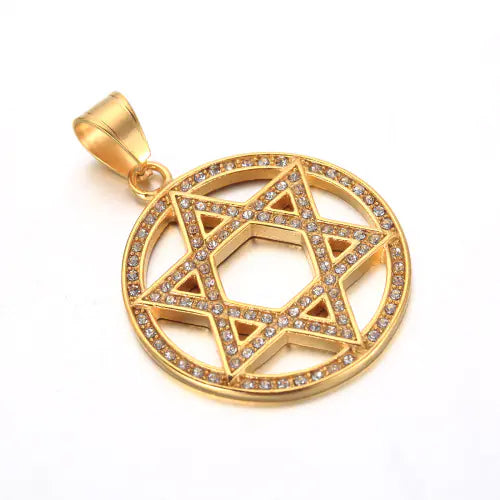 Stainless Steel Men's Necklace with Star Pendant