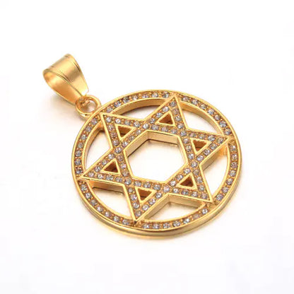 Stainless Steel Men's Necklace with Star Pendant