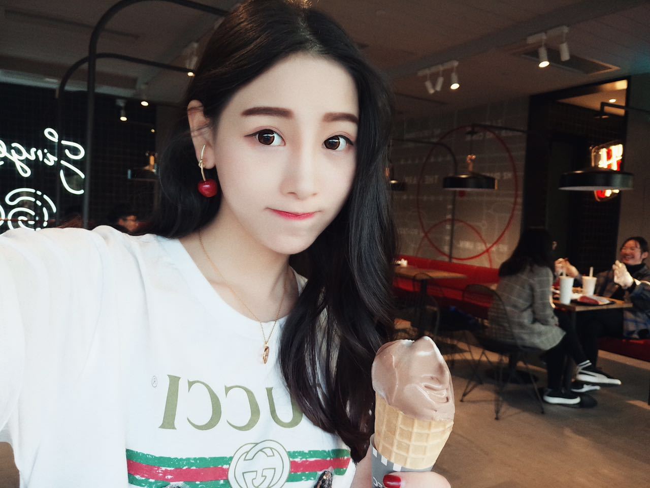 Cherry Drop Earrings for Women