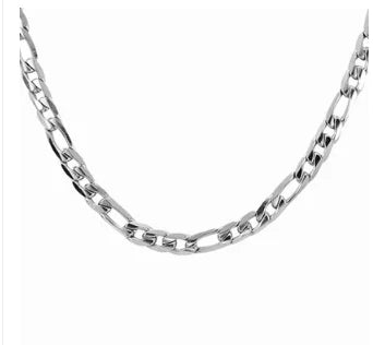 NYUK Men's Trendy Minimalist Metal Link Chain Necklace