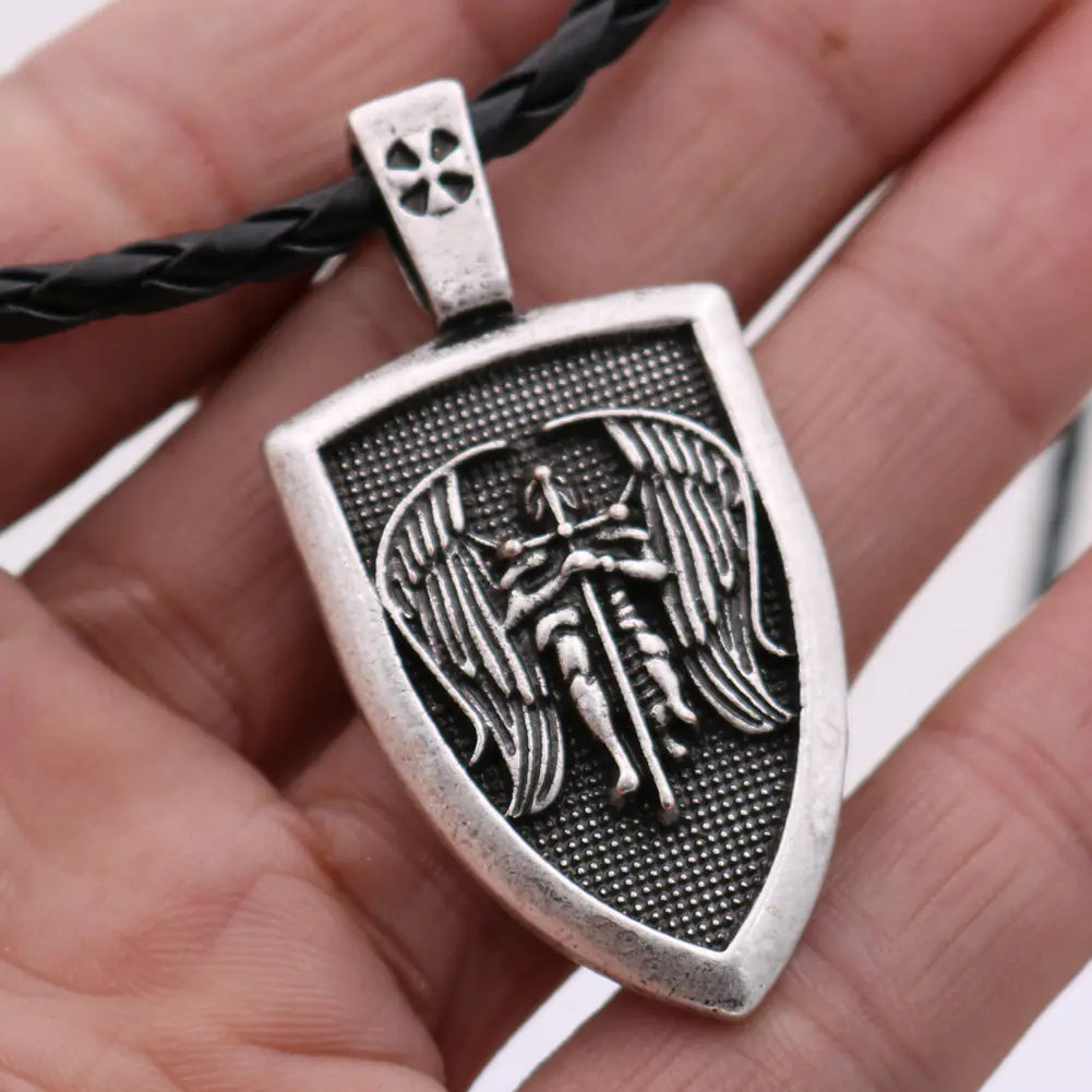 Men's Necklace with Amulet Pendant