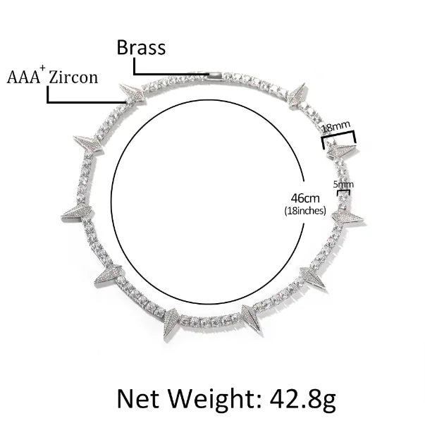 Men's Unique Zircon Diamond Pendant Necklace