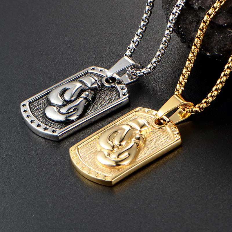 Men's Boxing Glove Pendant Necklace