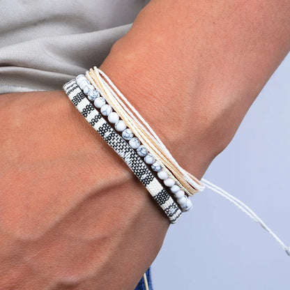 3pcs/set Men's Braided Bracelet