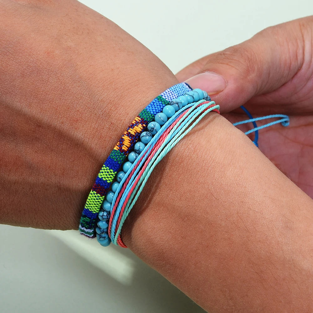 3pcs/set Men's Braided Bracelet