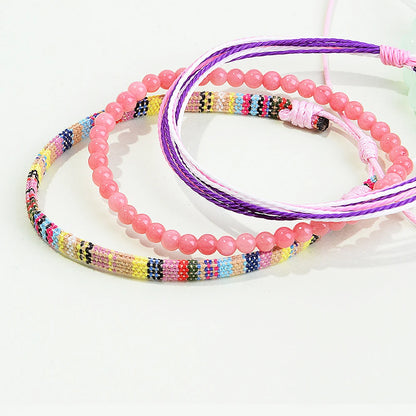 3pcs/set Men's Braided Bracelet