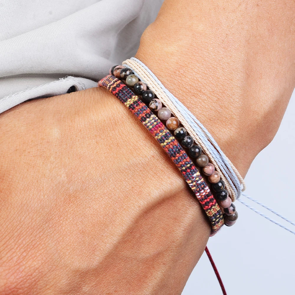 3pcs/set Men's Braided Bracelet