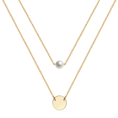 Delicate Gold Layered Necklace for Women