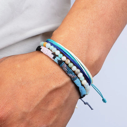 3pcs/set Men's Braided Bracelet