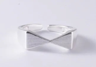 Silver Bow Ring for Women
