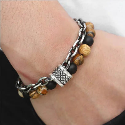 Ladies' Chic Beaded Link Chain Bracelet Series