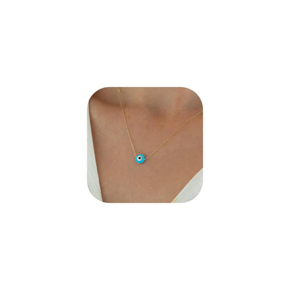Gold Evil Eye Necklace for Women