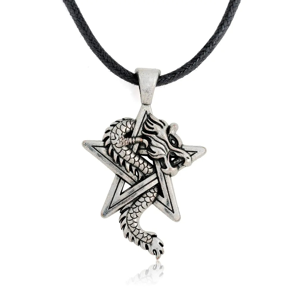 Men's Star Cloud Dragon Necklace