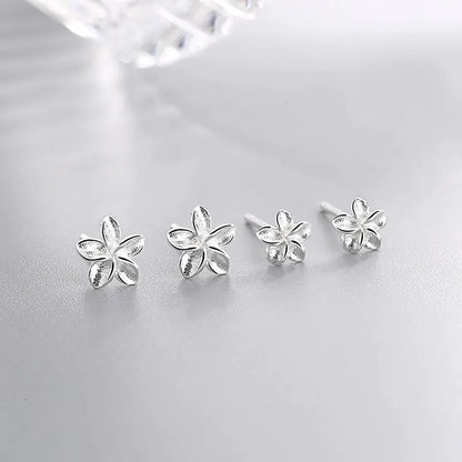 Flower Egg Earrings - Floral Stud Earrings