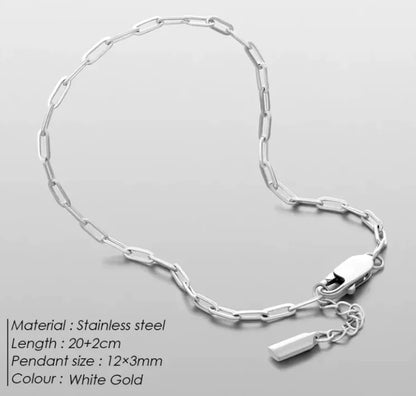 Men's Slim Stainless Steel Bracelet