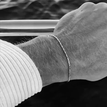 Sleek Modern Stainless Steel Men's Bracelet