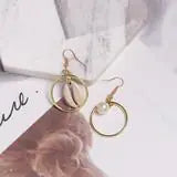 Seashell Earrings Beach Jewelry Drop Earrings (Pair)