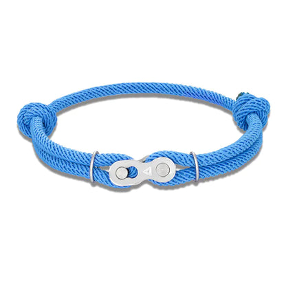 Adjustable Nautical Rope Men's Velcro Bike Bracelet